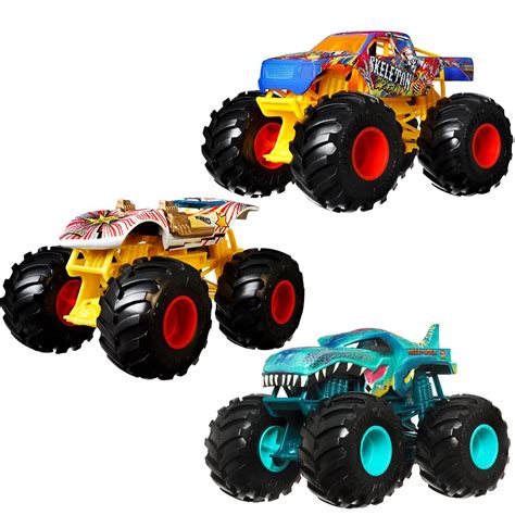 Hot Wheels Monster Trucks 1:24 Scale 2023 Mix 7 Vehicle Case of 4