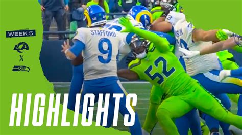 2021 Week 5 Seahawks Vs Rams Darrell Taylor Sacks Matthew Stafford Highlight