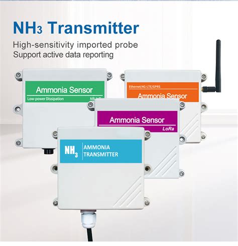 Lorawan Nh Ammonia Sensor For Nh Monitoring Ammonia Transmitter And