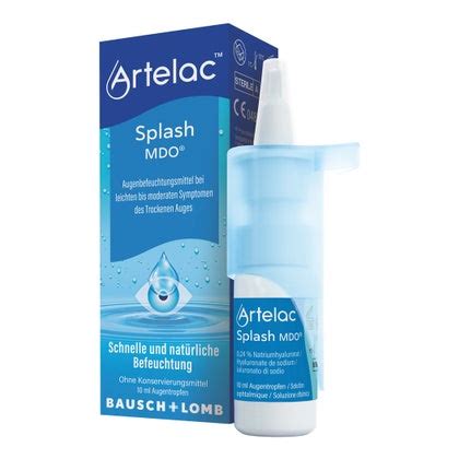 Artelac Splash Mdo Augentropfen F R Trockene Brennende Augen X Ml