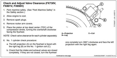 Kawasaki Fx730v Valve Adjustment Procedure