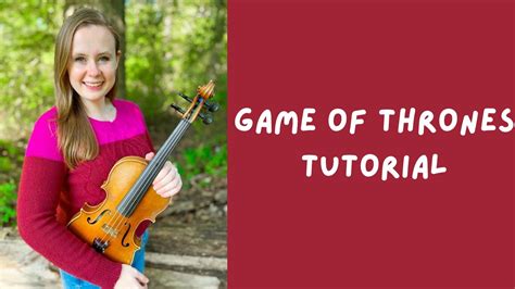 Game of Thrones Violin Tutorial — Suzuki Violin Lessons