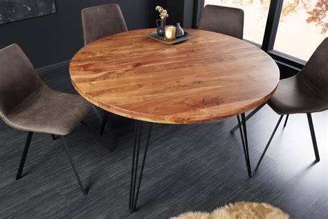 Invicta Interior Ronde Eettafel SCORPION 120cm Natuurlijk Acacia