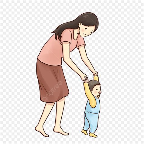 Walking Baby Clipart PNG Images, Baby Learning To Walk, Mothers Day ...