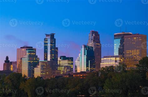 Minneapolis downtown skyline at dawn 1031466 Stock Photo at Vecteezy