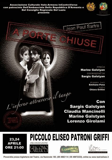 Cinema E Teatro A Porte Chiuse Al Piccolo Eliseo Roma 23 E 24 Aprile