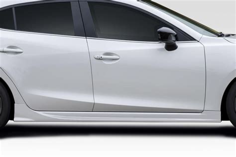 2014 2018 Mazda 3 Duraflex HP Wave Side Skirts 2 Piece 118016