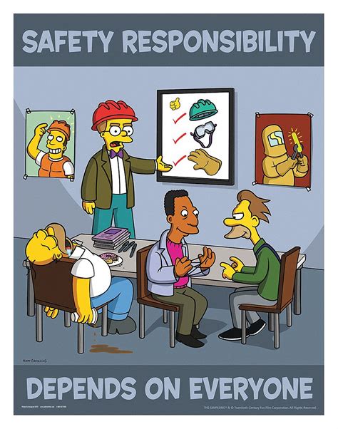 Safetypostercom Simpsons Safety Poster Safety Banner Legend Safety