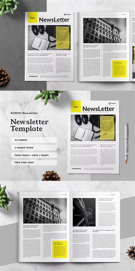 Newsletter Template Indesign In 2023 Newsletter Templates Templates Newsletters