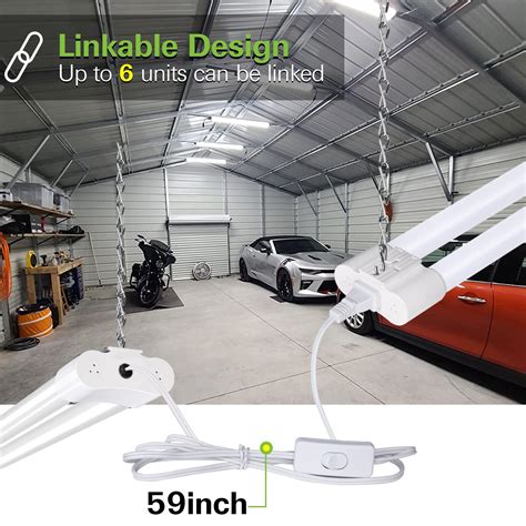 Linkable LED Shop Light 100W 2 Pack 13000LM 5000K Utility Fixture With