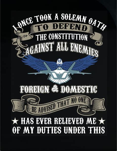 I Once Took A Solemn Oath To Defend Constitution Duties