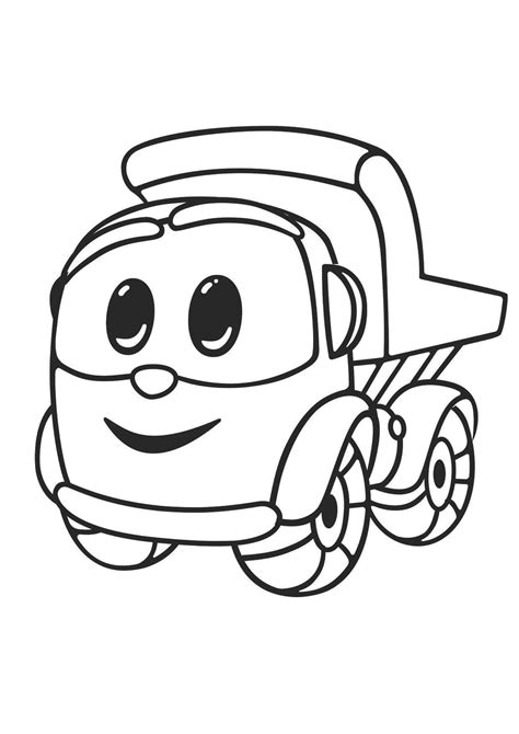 Leo The Truck Coloring Pages Coloringlib