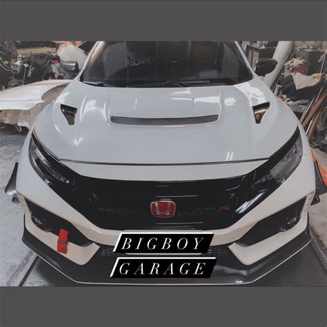 【m Garage】honda Civic Typer Fk8 17 Varis 1 碳纖 引擎蓋 改裝 套件 蝦皮購物