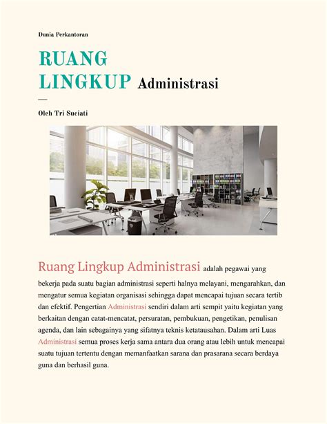 Ruang Lingkup Administrasi By Anaksekolahan Issuu