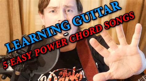 Lets Play Guitar 5 Easy Power Chord Songs Youtube