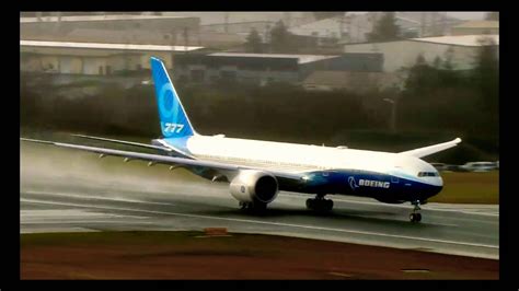 First Flight Boeing 777x Youtube