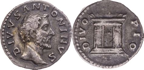 R Mische Kaiserzeit Denar N Chr Divus Antoninus Pius Unter M