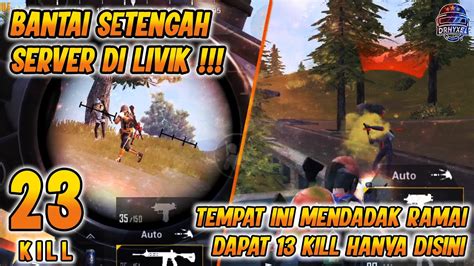 BANTAI SETENGAH SERVER DI LIVIK XIOMI MI 8 SOLO VS SQUAD PUBG