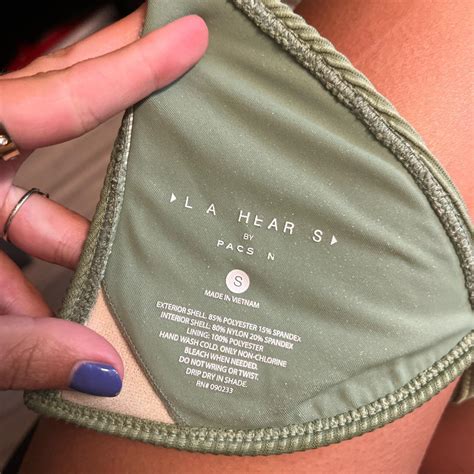 Super Cute Pacsun Green Bikini Top With Ring Details Depop