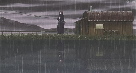 anime rain gif on Tumblr