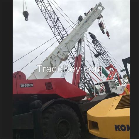 Tadano 50ton Used Rough Terrain Crane Tadano TR 500EX 4 Big Wheels