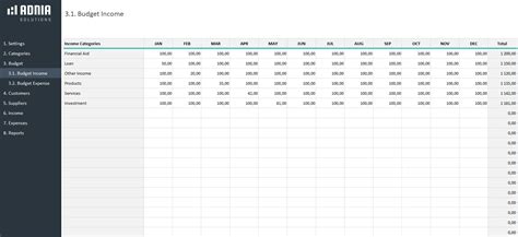 Business Accounts Excel Template