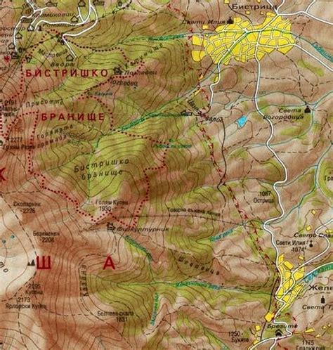 Map of Vitosha Mountain (Part... : Photos, Diagrams & Topos : SummitPost