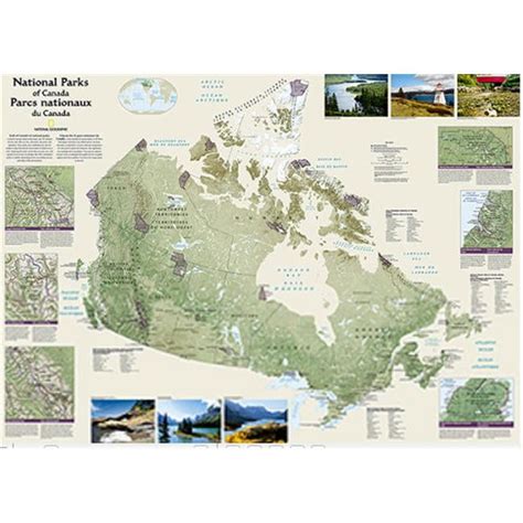 National Geographic Maps RE01020683 Canada National Parks Wall Map - Laminated | Walmart Canada