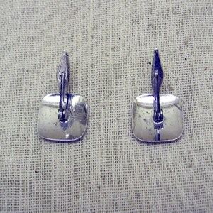 Sterling Silver Cufflinks Vintage Silver Etched - Etsy