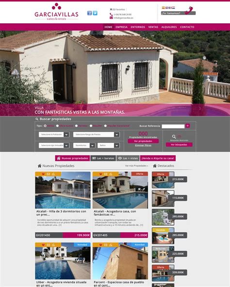 Webs Para Inmobiliarias Inmobiliaria Villas Alquiler