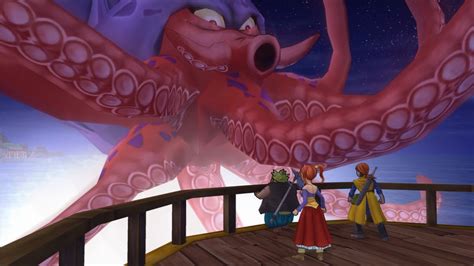 Dragon Quest VIII PS2 Remaster Port Prospect Battling Khalamari