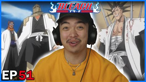 KENPACHI VS TOSEN KOMAMURA Bleach Episode 51 Reaction YouTube