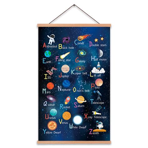 Buy Outer Space Art Print With Wood Magnetic Hanger Frame Astronomy