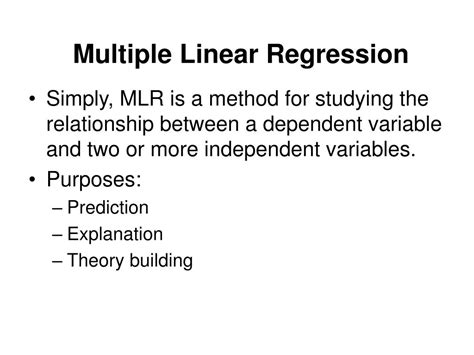 Ppt Multiple Linear Regression Powerpoint Presentation Free Download Id461334