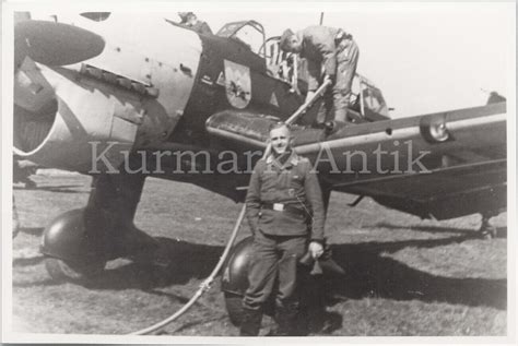 B Foto Wehrmacht Archiv Repro Luftwaffe Flugzeug Ju Stuka Emblem