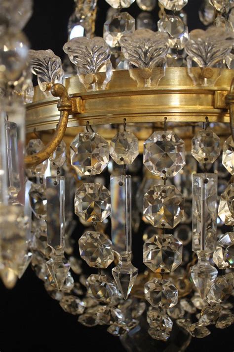 Proantic Baccarat Lustre Montgolfi Re En Cristal Fin Du Xix Me S