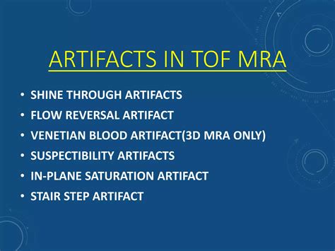 Magnetic Resonance Angiography And Techniques Ppt