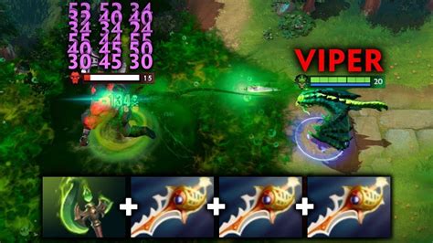 X Divine Rapier Viper One Shot Build Kills Dota Gameplay