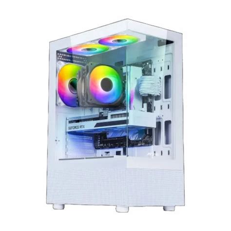 Ant Esports Crystal X Argb Atx White Mid Tower Cabinet At Best Price