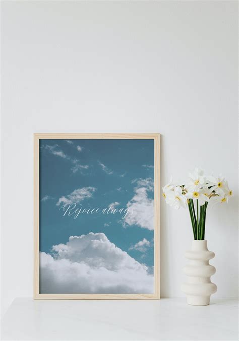 Rejoice Always Digital Print Bible Verse Home Decor 1 - Etsy