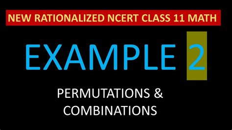 Example 2 New Ncert Class 11 Chapter 6 Permutations And Combinations New Ncert Math Class