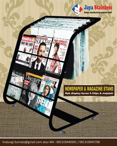 Rak Tempat Display Koran Dan Majalah Newspaper Stand Magazine Stand