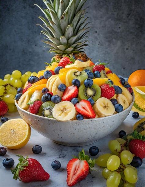 Premium Photo Perfect Summer Fruit Salad The Most Beautiful And