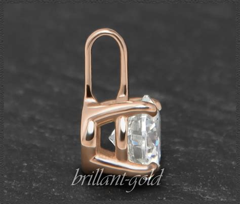 Brillant 585 Gold Anhänger 1 03ct Si1 Solitär Brillant Gold