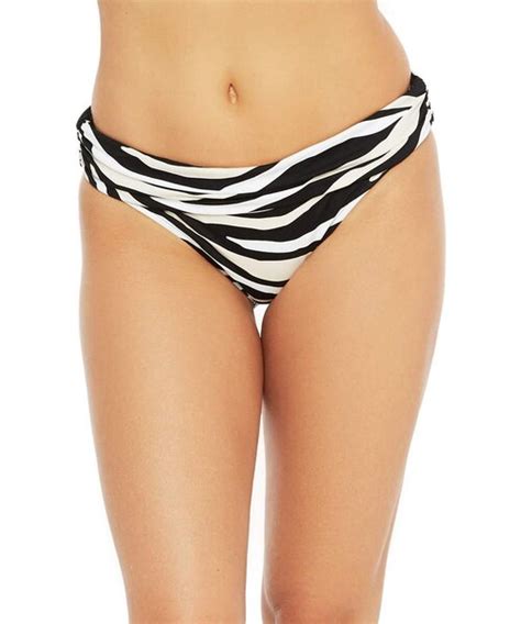 LA BLANCAスタジオラブランカのLa Blanca Zebra Shirred Side Hipster Bikini