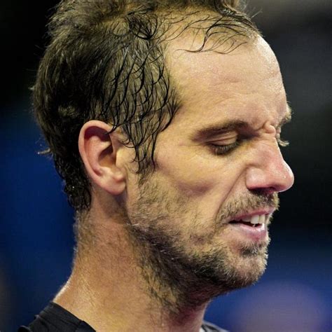 Richard Gasquet après sa victoire contre Alexander Shevchenko à Doha