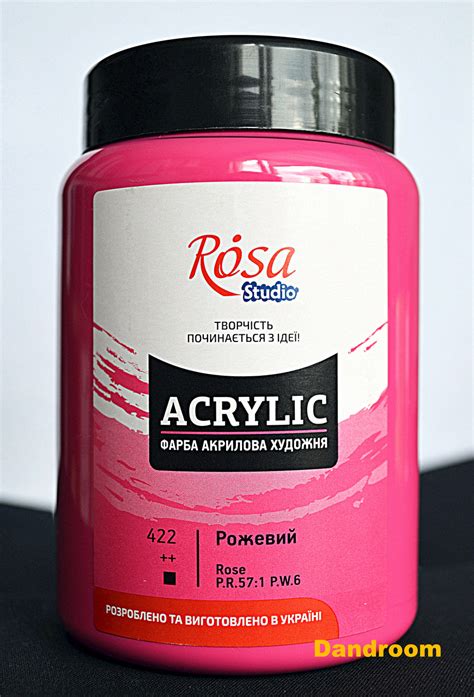 Краска акриловая, Розовая, 400 мл, ROSA Studio, None: продажа, цена в ...