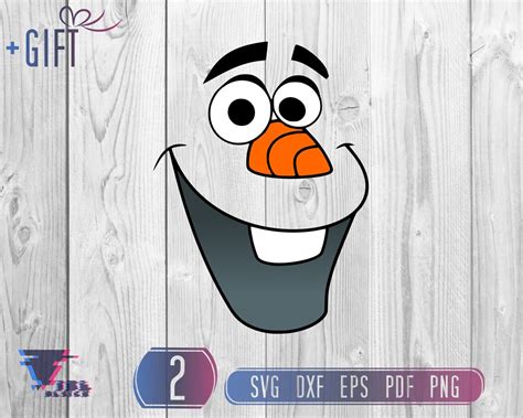 Olaf Svg Layered Olaf Face Svg Olaf The Frozen Svg Etsy