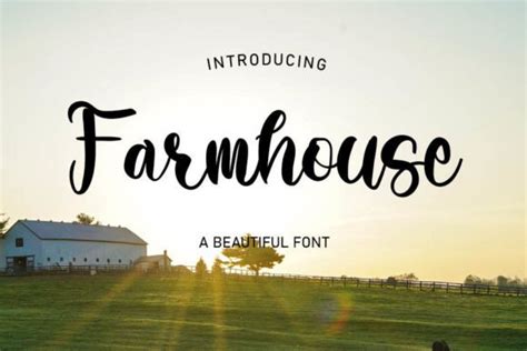 Farmhouse Font By Snowman Studio · Creative Fabrica