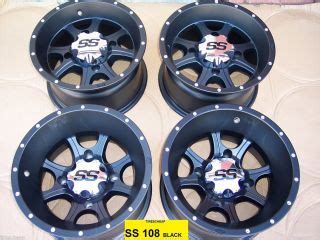 ITP SS108 Aluminum ATV Wheels New Set 4 Lifetime Warranty